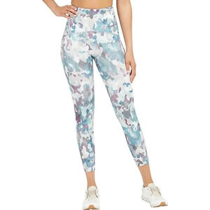 New Spanx Women's Booty Boost Active camo Printed 7/8 Legging small Petit